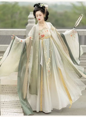 Discover green Traditional hanfu for women with elegant hanfu sleeves, intricate hanfu patterns, and layered designs. Perfect for princess hanfu dress, fairy hanfu dress, sexy hanfu, or hanfu cosplay. Pair with a hanfu skirt, hanfu coat, or dark green hanfu jacket. For men, shop modern hanfu male robes inspired by Tang Dynasty hanfu. Visit our hanfu shop for the best hanfu for sale.