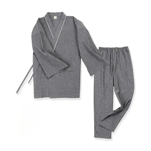 Spring&summer antique pure cotton men's large-size Hanfu pajamas - Yandan_Hanfu