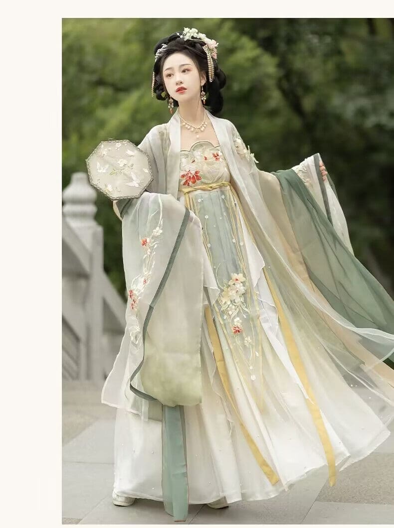 Discover green Traditional hanfu for women with elegant hanfu sleeves, intricate hanfu patterns, and layered designs. Perfect for princess hanfu dress, fairy hanfu dress, sexy hanfu, or hanfu cosplay. Pair with a hanfu skirt, hanfu coat, or dark green hanfu jacket. For men, shop modern hanfu male robes inspired by Tang Dynasty hanfu. Visit our hanfu shop for the best hanfu for sale.