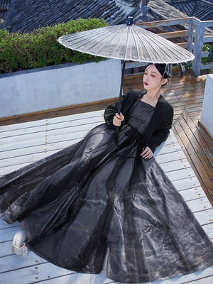 Black Modern Hanfu - Yandan_Hanfu