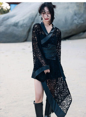 Modern Black Hanfu Dress 【大青龙肆】 - Yandan_Hanfu