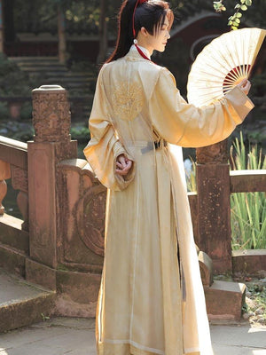 Unisex Gender Neutral | Golden Male&Female Hanfu - Yandan_Hanfu