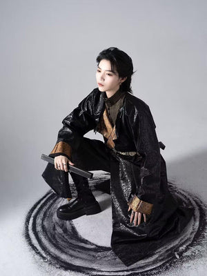 Unisex Black Hanfu Dress - Yandan_Hanfu