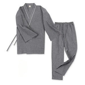 Spring&summer antique pure cotton men's large-size Hanfu pajamas - Yandan_Hanfu