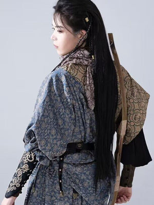 Gender Neutral Hanfu by Yandan Hanfu Black Modern Hanfu Dress Male & Female Hanfu - Yandan_Hanfu