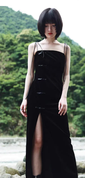 New Chinese style cheongsam & chiffon cardigan - Yandan_Hanfu