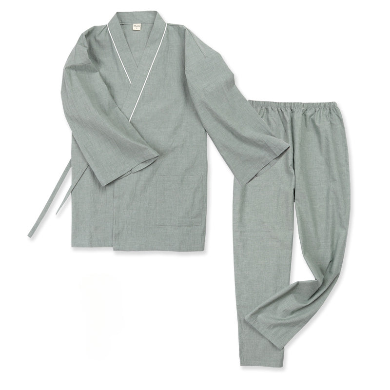 Frühling & Sommer antike reine Baumwolle Herren große Hanfu Pyjamas
