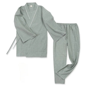 Spring&summer antique pure cotton men's large-size Hanfu pajamas - Yandan_Hanfu