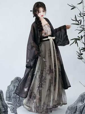 Modern Black Hanfu 【云寄锦书】 - Yandan_Hanfu