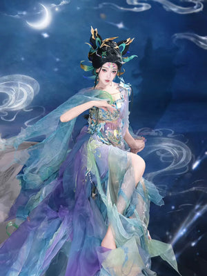 All things life improved han element exotic style western regions girl heavy industry embroidery luxury fairy qi full set front view