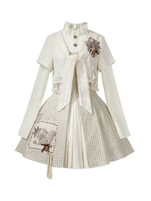 Autumn harvest new chinese fall dress hanfu inspired set outfit for women autumn season fabric detail