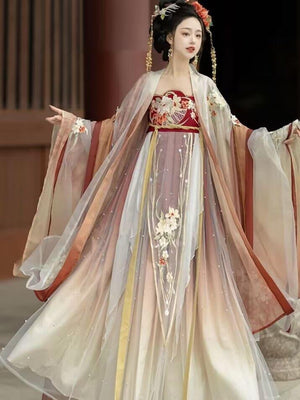 Red Hanfu By Yandan Hanfu | Traditional Chinee Hanfu - Yandan_Hanfu