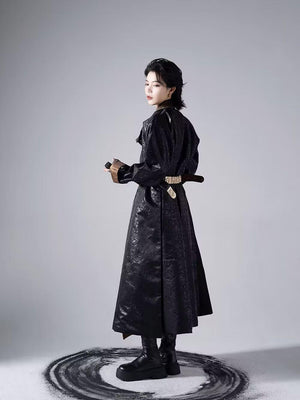 Unisex Black Hanfu Dress - Yandan_Hanfu