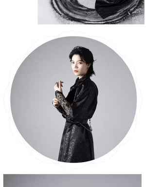 Unisex Black Hanfu Dress - Yandan_Hanfu