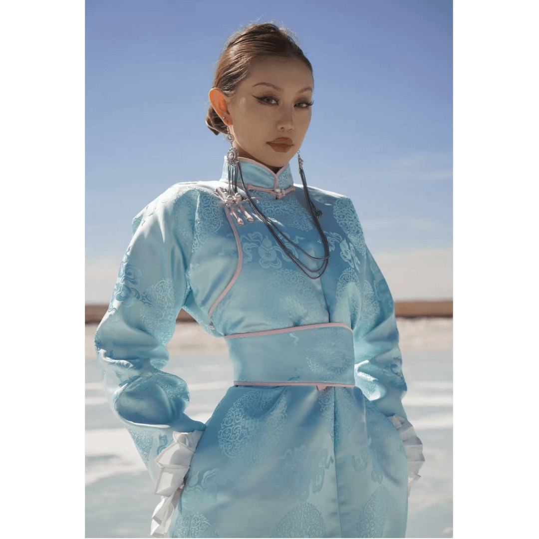 Dress women spring clothing spring 2026 new high end women long dress mongolian robe ethnic characteristics