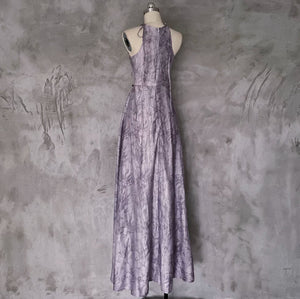 Ephemera in the world empty mountain purple gas donglai new chinese suspender skirt retro thin strap