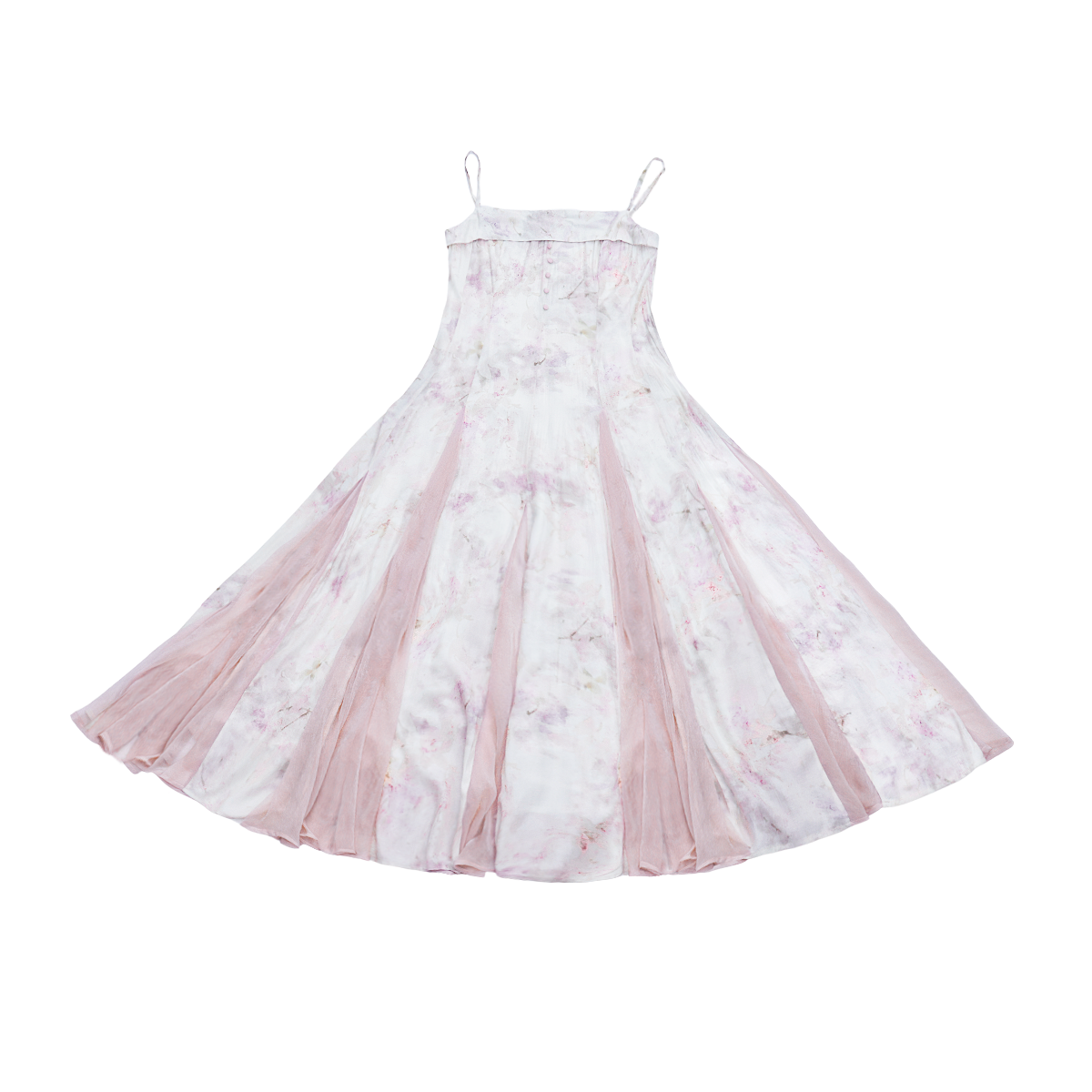 Pink Chinese style Han element dress big pendulum fish tail tattered sleeve fairy energy spring and summer suit