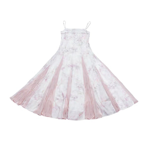 Pink Chinese style Han element dress big pendulum fish tail tattered sleeve fairy energy spring and summer suit - Yandan_Hanfu