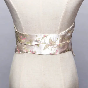 Blue Japanese Style Versatile Kimono Yukata Accessories, Gorgeous Brocade Belt Seal, Simple Kimono Belt Seal - Yandan_Hanfu