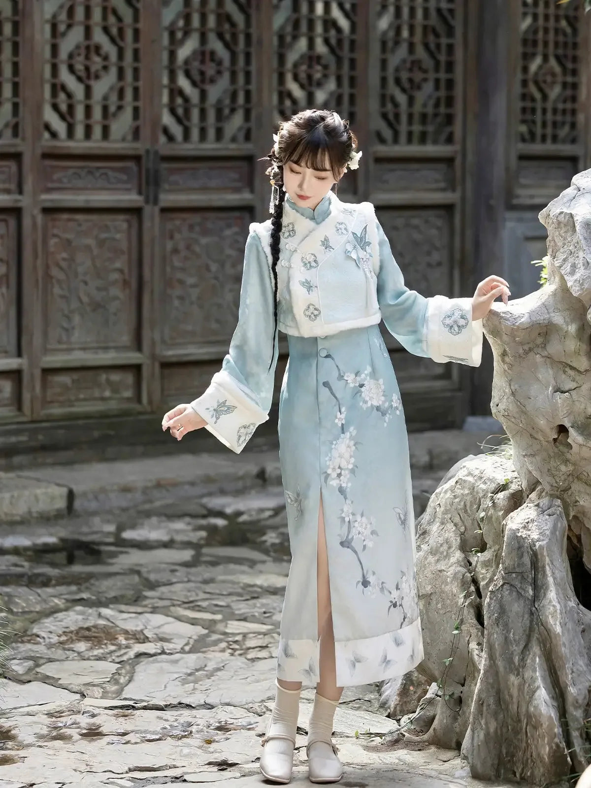 Thickened Improved Cheongsam&Qiapo Women - Yandan_Hanfu