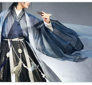 Song Dynasty Hanfu | Yuanshi men's and women's large-sleeved shirts and Hanfu technology sense - Yandan_Hanfu