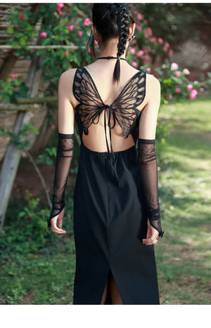 Dark Butterfly Dress - Yandan_Hanfu