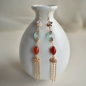 Graceful Crane Shadow – Hanfu Hair Jewelry Set with Crown & Hairpin Inspired by Chinese Symbolism - Yandan_Hanfu