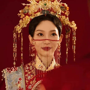 Ming-style wedding dress couple suit | Chinese-style&Tang-style dress Xiuhe wedding dress - Yandan_Hanfu