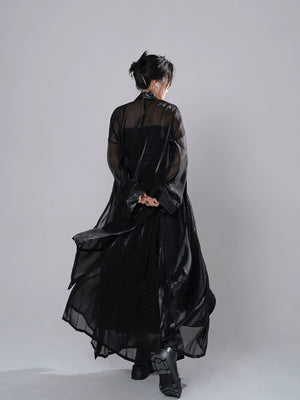 Embrace timeless style with our Song Dynasty-inspired Summer Hanfu ensemble in sleek black. Explore our collection of black Hanfu attire, including dresses, tops, and skirts, designed for modern comfort and traditional elegance. Elevate your wardrobe with our versatile Hanfu pieces, perfect for any occasion. Discover the beauty of Hanfu fashion and make a statement with our captivating black ensemble.