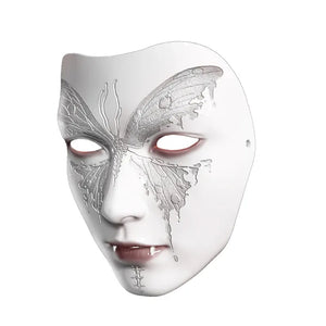 Soul Crop Antique Mask Full Face Adult Handsome Male Emperor - Yandan_Hanfu