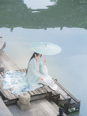 Wait for the misty rain Ming Dynasty Taoist robe male hanfu