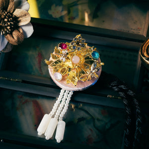 Korean traditional ethnic headgear, precise cutting process - Yandan_Hanfu