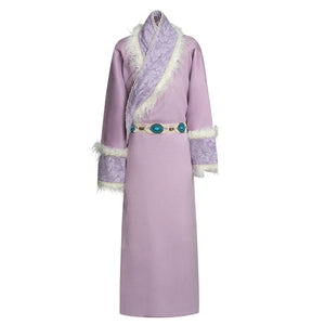 “Moonstone Pink” Tibetan-Inspired Dress for Scenic Travel Portraits - Yandan_Hanfu