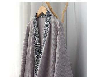 Long summer thin pure cotton Hanfu red robe for men and women - Yandan_Hanfu