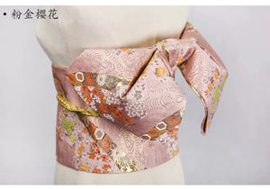 Japanese kimono waist seal Yukata belt gorgeous brocade bow belt styling knot waist seal - Yandan_Hanfu