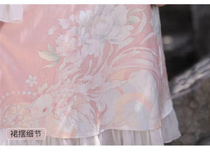 Feihua Fish Shadow Hanfu Women's Daily Han Element New Chinese Style Cheongsam Dress - Yandan_Hanfu