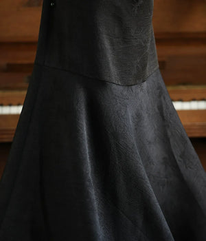 Black Qipao Dress – New Chinese Style Plus Size Vintage-Inspired Elegant Daily Cheongsam for Women - Yandan_Hanfu