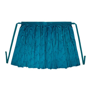 Blue collar shirt versatile beige top, lantern sleeve retro horse skirt - Yandan_Hanfu