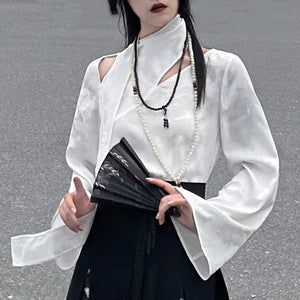 New Chinese style | shirt top embroidered horse skirt suit - Yandan_Hanfu