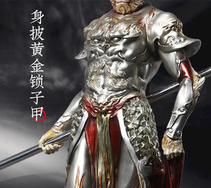 Monkey King Ornament Black Myth Tabletop Sculpture - Yandan_Hanfu