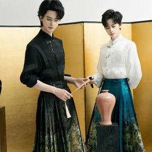 Dragon Mamian skirt fabric pattern and waist detail image