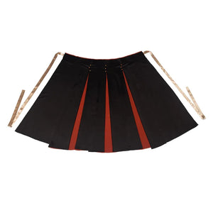 Modern horse-faced skirt from Song Dynasty | Hanfu red & black skirt - Yandan_Hanfu