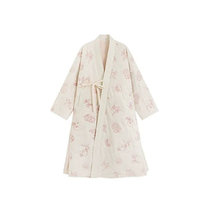 Snowseeker – Tang-Inspired Long Hanfu Robe & Song-Style Pants Set | Elegant Winter New Chinese Outfit - Yandan_Hanfu