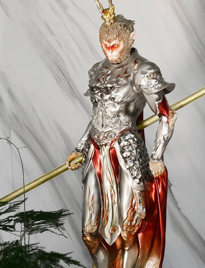 Monkey King Ornament Black Myth Tabletop Sculpture - Yandan_Hanfu