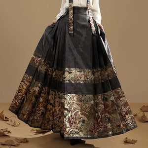 Ming Dynasty Hanfu women's horse skirt sweater autumn and winter suit - Yandan_Hanfu