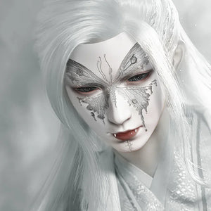 Cyberpunk mask full face antique technology sense cos male - Yandan_Hanfu