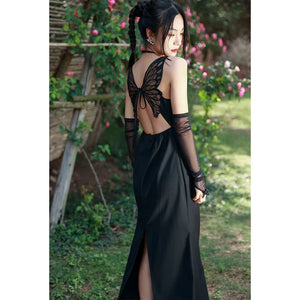 Dark Butterfly Dress - Yandan_Hanfu