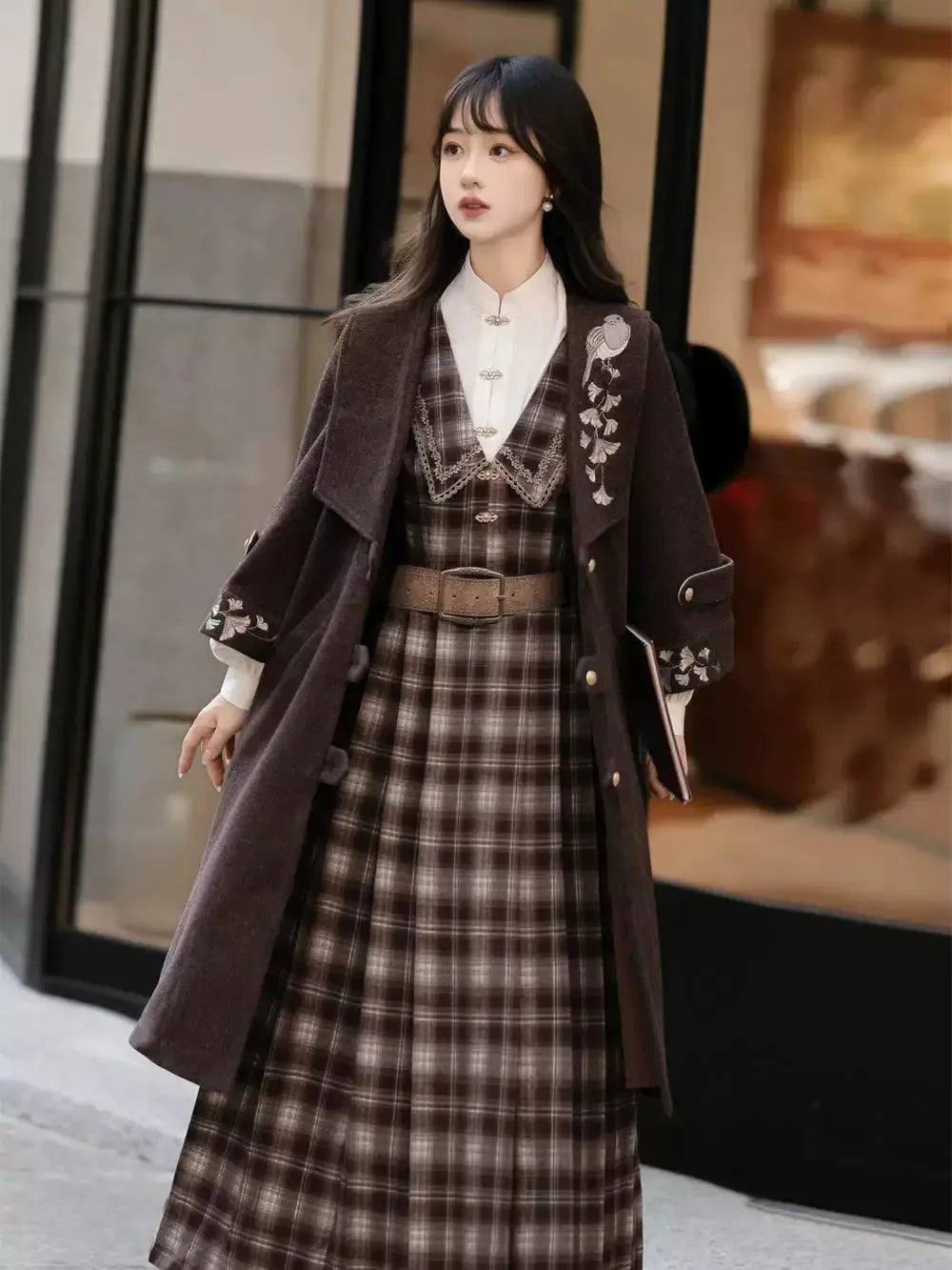 Autumn and winter wear suit women's woolen coat - Yandan_Hanfu
