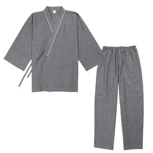 Spring&summer antique pure cotton men's large-size Hanfu pajamas - Yandan_Hanfu