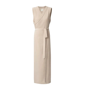 “Qingyao” Poetic Orient Dress — Elegant Chinese Aesthetic Tibet-Inspired Long Gown - Yandan_Hanfu